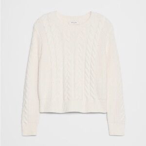 Women's Cable Knit Sweater - Cream